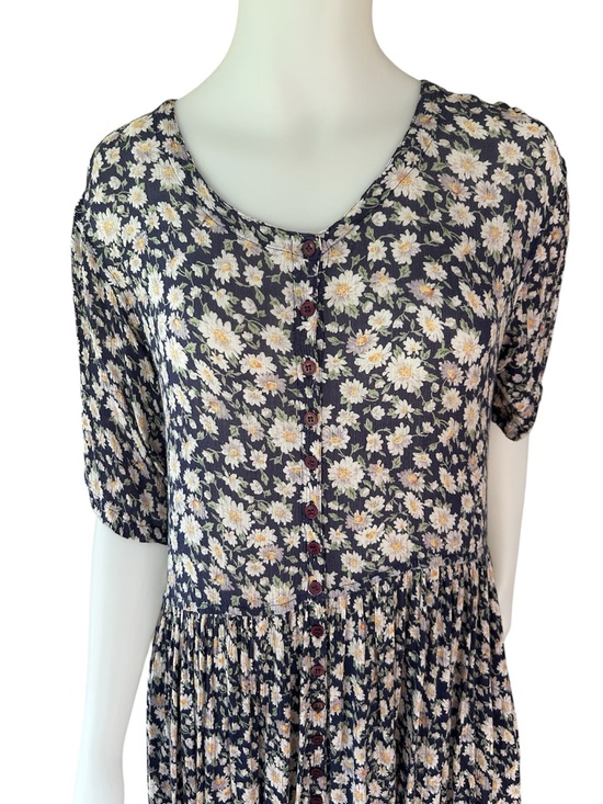 Vintage Dresses & Skirts - Vintage Floral Maxi Dress Medium Cottagecore Phoebe Buffet Practical Magic